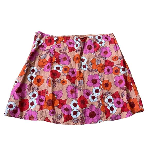 Urban Outfitters Mini Skirt Mod Retro 70s Hippie M - Picture 2 of 6